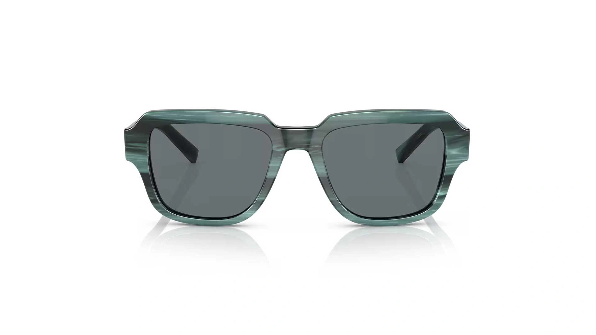 عینک آفتابی کائوچویی دولچه و گابانا - Dolce & Gabbana DG4402 - با بدنه آبی هاوانا و عدسی آبی - زاویه روبرو