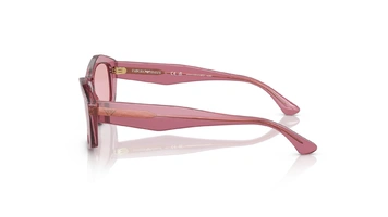 عینک آفتابی شیشه‌ای امپریو آرمانی - Emporio Armani EA4187 با بدنه صورتی و عدس صورتی - کنار