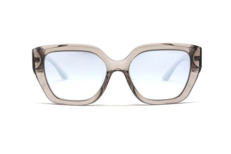 عینک آفتابی پروانه‌ای آرمانی‌‌‌‌‌اکسچنج - Armani Exchange AX4125SU با بدنه شیشه‌ای و عدسی آبی طیف‌‌‌‌‌دار جیوه‌ای -روبرو