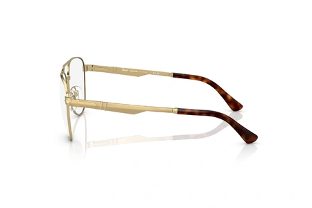 عینک آفتابی فتوکرومیک پرسول مدل خلبانی فریم فلزی طلایی به همراه عدسی فتوکرومیک با تکنولوژی ترنزیشن - عکس از زاویه کنار