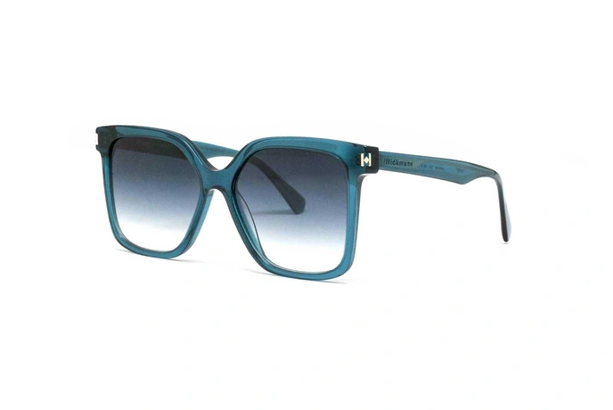 عینک آفتابی پروانه‌ای آناهیکمن رنگ آبی با عدسی آبی سایه روشن  - زاویه سه‌رخ