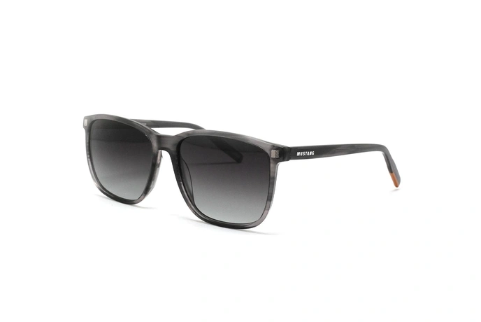 عینک آفتابی مربعی کائوچویی موستانگ - MUSTANG MU2143 رنگ طوسی هاوانا - عکاسی وحدت - زاویه سه رخ