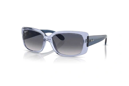 عینک آفتابی پلاریزه مستطیلی بیس‌دار ری‌بن - Ray-Ban Polarized Sunglasses RB4389 - RB4389 664578
