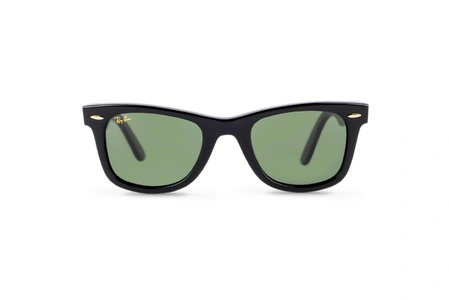 عینک آفتابی ویفرر xshemagh ریبن رنگ مشکی عدسی سبز- عکس از زاویه روبرو