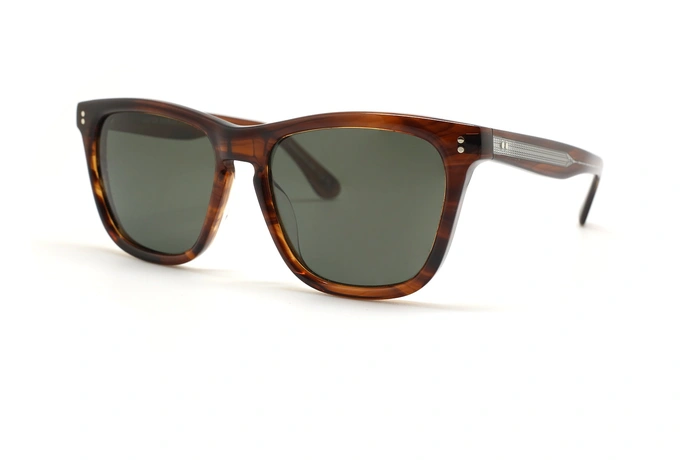 Oliver Peoples OV5449SU - عینک آفتابی کائوچویی ایورپیپلز رنگ قهوه ای هاوانا و عدسی دودی - فریم مربعی شکل - عکس زاویه سه رخ