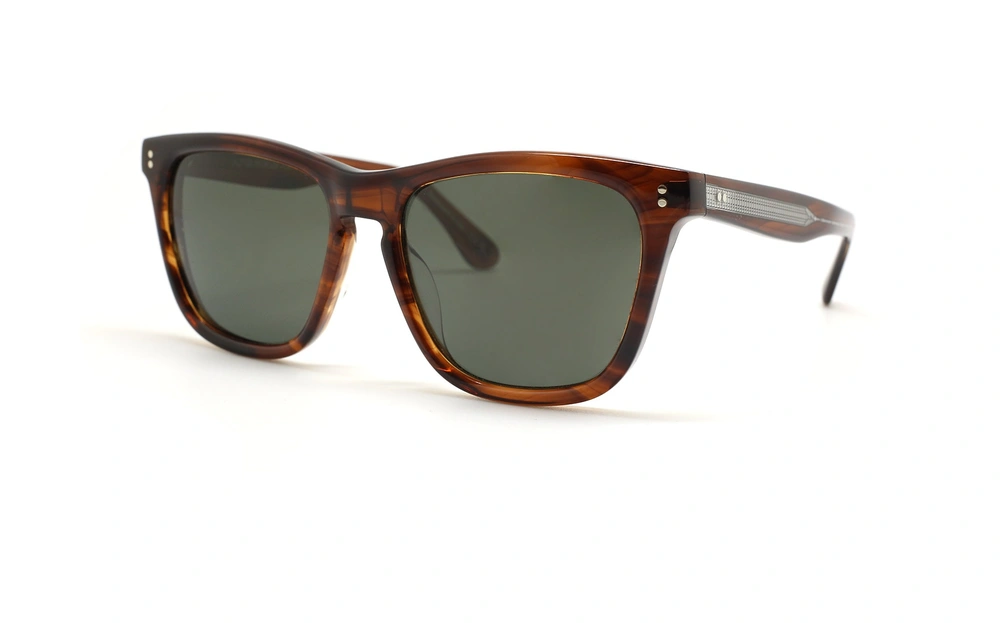 Oliver Peoples OV5449SU - عینک آفتابی کائوچویی ایورپیپلز رنگ قهوه ای هاوانا و عدسی دودی - فریم مربعی شکل - عکس زاویه سه رخ