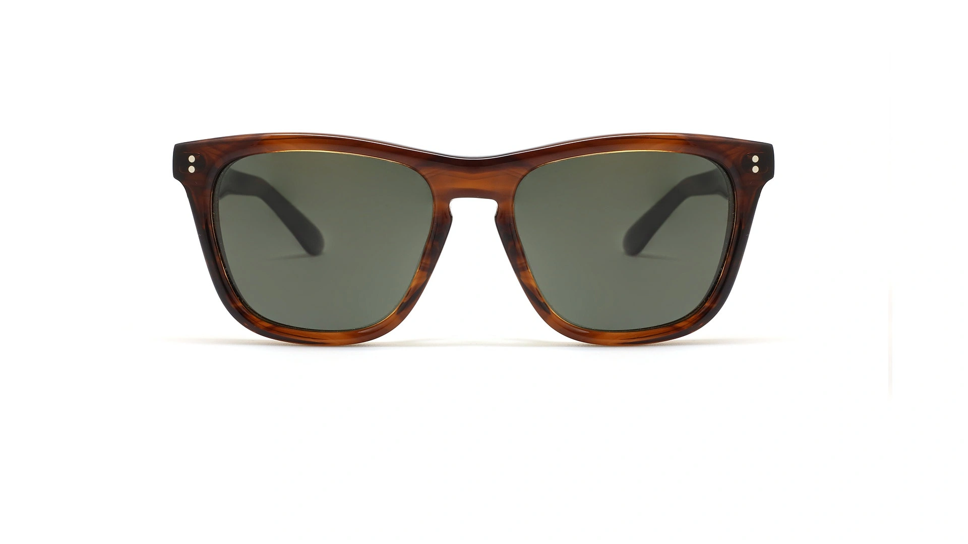 Oliver Peoples OV5449SU - عینک آفتابی کائوچویی ایورپیپلز رنگ قهوه ای هاوانا و عدسی دودی - فریم مربعی شکل - عکس زاویه روبرو