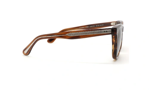 Oliver Peoples OV5449SU - عینک آفتابی کائوچویی ایورپیپلز رنگ قهوه ای هاوانا و عدسی دودی - فریم مربعی شکل - عکس زاویه کنار