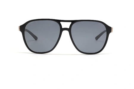 عینک آفتابی کائوچویی بولگاری - Bvlgari BV7034 - رنگ مشکی - عکس از زاویه روبه رو