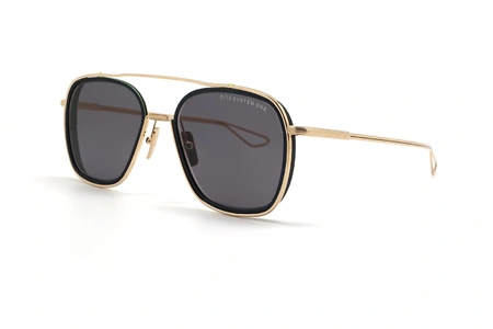 عینک آفتابی سیستم وان دیتا - رنگ طلایی - مشکی بدنه تیتانیوم - زاویه سه رخ