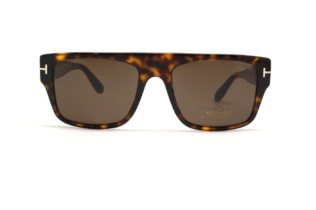 عینک آفتابی کائوچویی تام فورد - رنگ قهوه ای هاوانا و رنگ عدسی قهوه ای