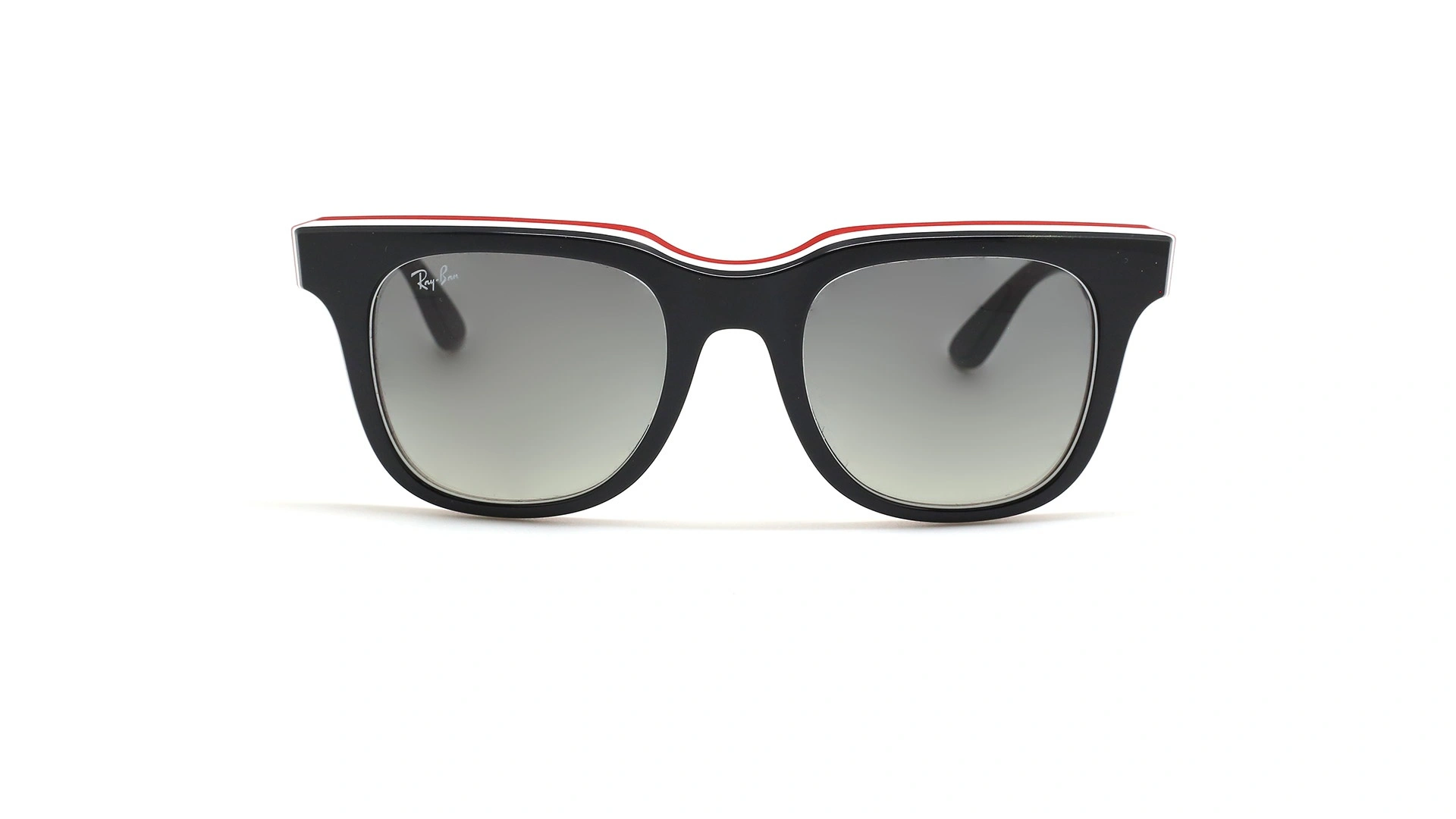 عینک آفتابی کائوچویی ری بن - RayBan RB4368 - عکس از زاویه روبرو - رنگ مشکی