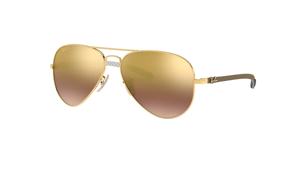 عینک آفتابی خلبانی کرومانس پلاریزه ری بن - RayBan polarized  RB8317 CHROMANCE - عکس زاویه سه رخ