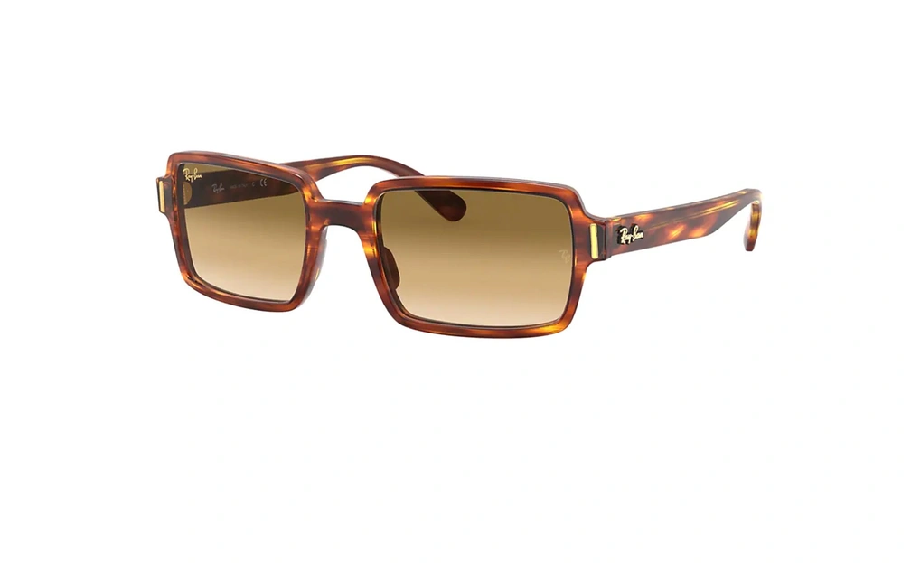 عینک آفتابی کائوچویی مستطیل ری بن مدل بِنجی - Ray Ban BENJI RB2189 - عکس از زاویه سه رخ