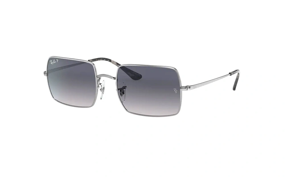 عینک آفتابی پولاریزه مستطیلی - Rayban RECTANGLE RB1969 - عکس از زاویه سه رخ