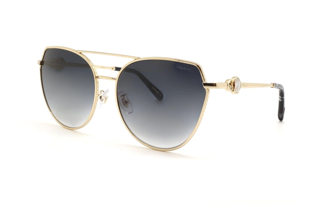 عینک آفتابی فلزی گربه ای شوپارد - CHOPARD SCHC87S - عکاسی وحدت - عکس زاویه سه رخ