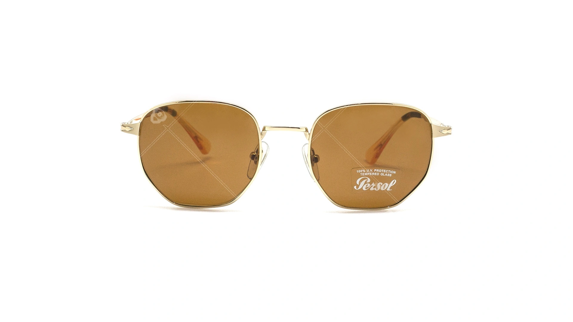 عینک آفتابی فلزی چند ضلعی پرسول - PERSOL PO2446s - عکاسی وحدت - عکس زاویه روبرو