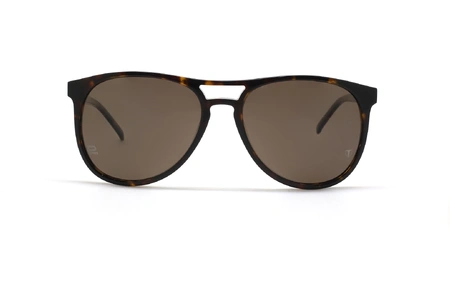 عینک آفتابی قهوه ای کائوچویی  تی شارژ - زاویه روبرو