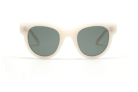 عینک آفتابی کائوچویی سفید رنگ سلین - زاویه روبرو