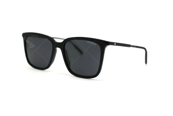 عینک آفتابی مون بلان کائوچویی مشکی رنگ - زاویه سه رخ