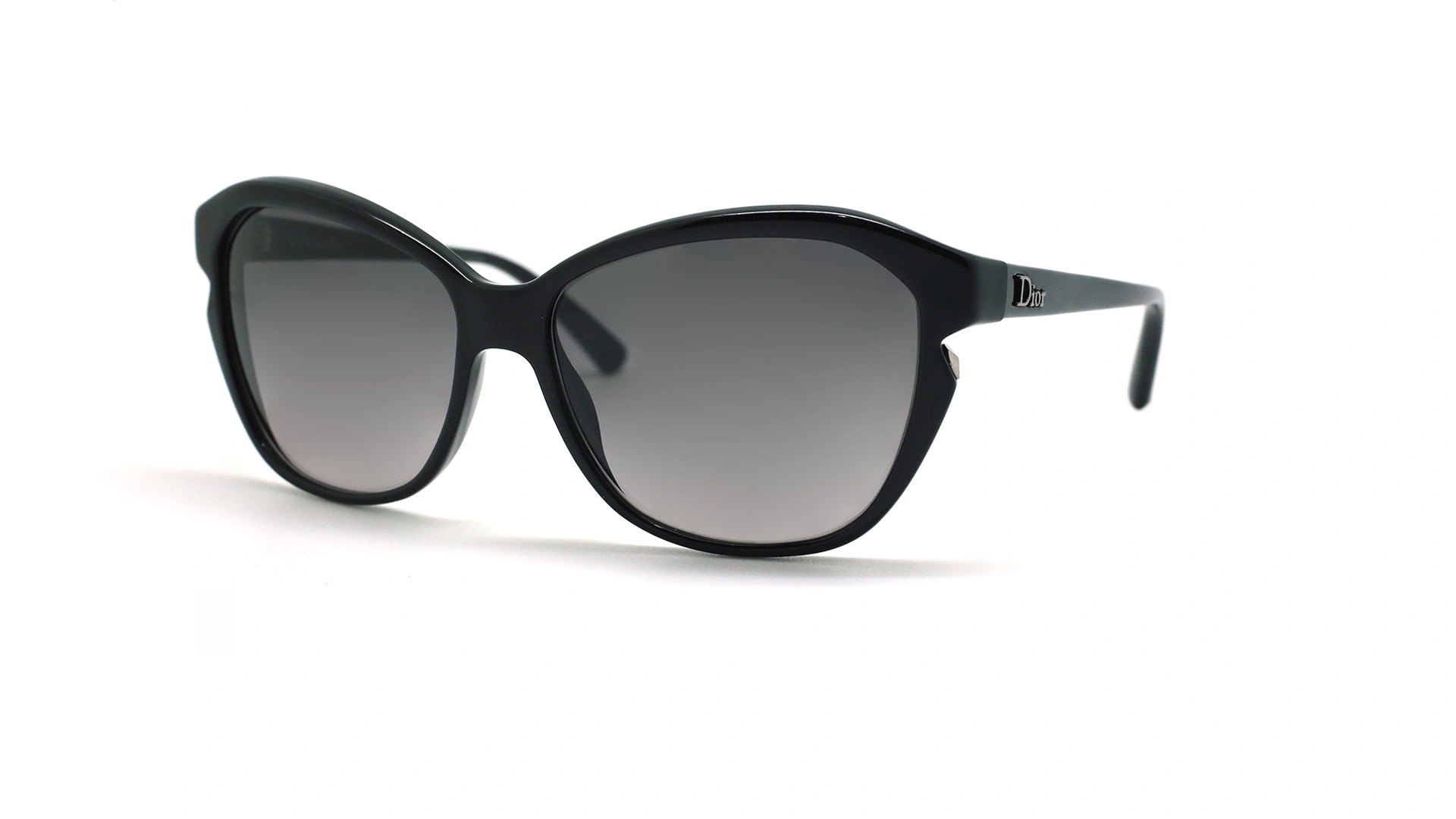 عینک آفتابی پروانه ای دیور - DIOR D28EU - مشکی - عکاسی وحدت - زاویه سه رخ