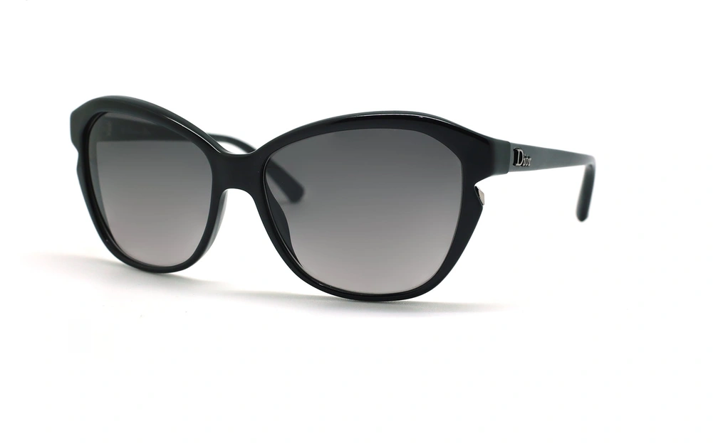 عینک آفتابی پروانه ای دیور - DIOR D28EU - مشکی - عکاسی وحدت - زاویه سه رخ 