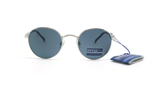 عینک آفتابی پلاریزه اینویو - INVU Polarized B1914 - نقره ای - عکاسی وحدت - زاویه روبرو