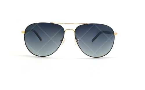 عینک آفتابی خلبانی پلاریزه موستانگ - MUSTANG POLARIZED MU1741 - طلایی مشکی - عکاسی وحدت - زاویه روبرو