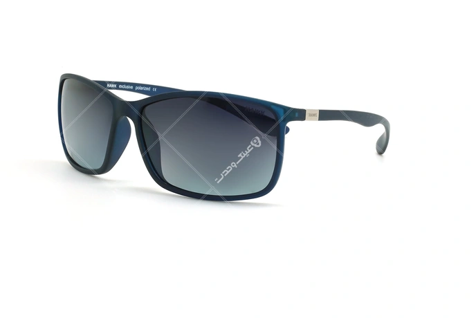 عینک آفتابی مستطیل هاوک - HAWK HW1711 - سرمه ای - عکاسی وحدت - زاویه سه رخ 