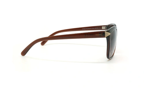 عینک آفتابی پولاریزه هاوک - HAWK POLARIZED HW1626 - قهوه ای - عکاسی وحدت - زاویه کنار
