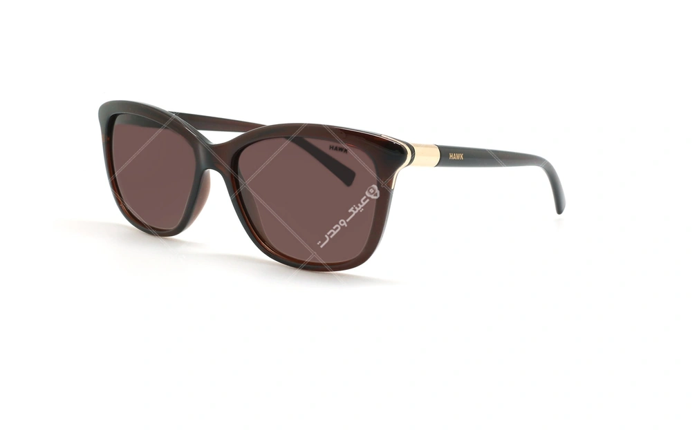 عینک آفتابی پولاریزه هاوک - HAWK POLARIZED HW1624 - قهوه ای - عکاسی وحدت - زاویه سه رخ 