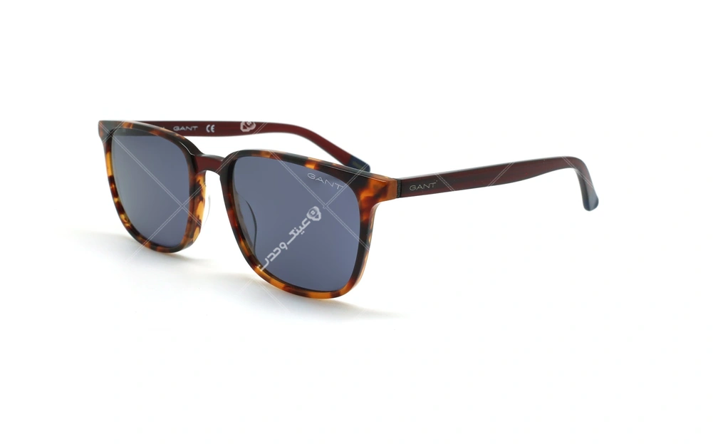 عینک آفتابی مربعی گانت -GANT GA7111 - قهوه ای هاوانا - عکاسی وحدت - زاویه سه رخ 