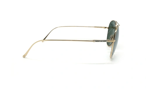 عینک آفتابی خلبانی مون بلان - MONTBLANC TITANIUM MB657S - طلایی - عکاسی وحدت - زاویه کنار