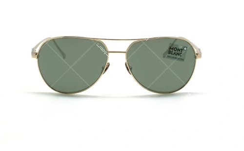 عینک آفتابی خلبانی مون بلان - MONTBLANC TITANIUM MB657S - طلایی - عکاسی وحدت - زاویه روبرو