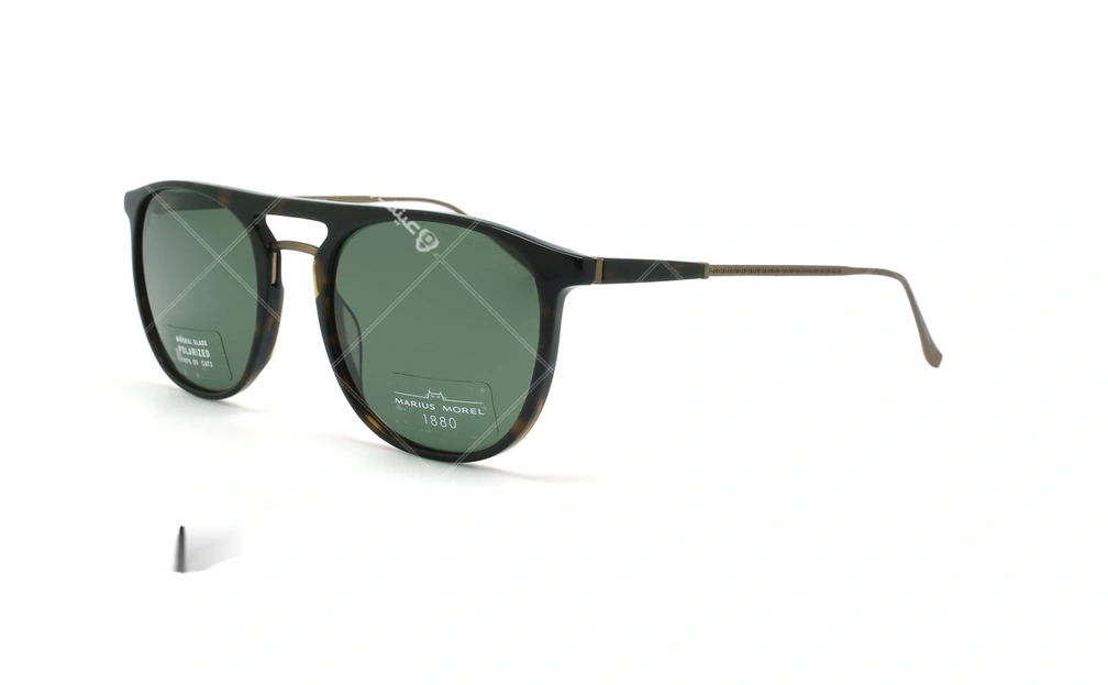 عینک آفتابی دوپل ماریوس مورل Marius Morel Polarized 60057M - قهوه ای هاوانا - عکاسی وحدت - زاویه سه رخ 