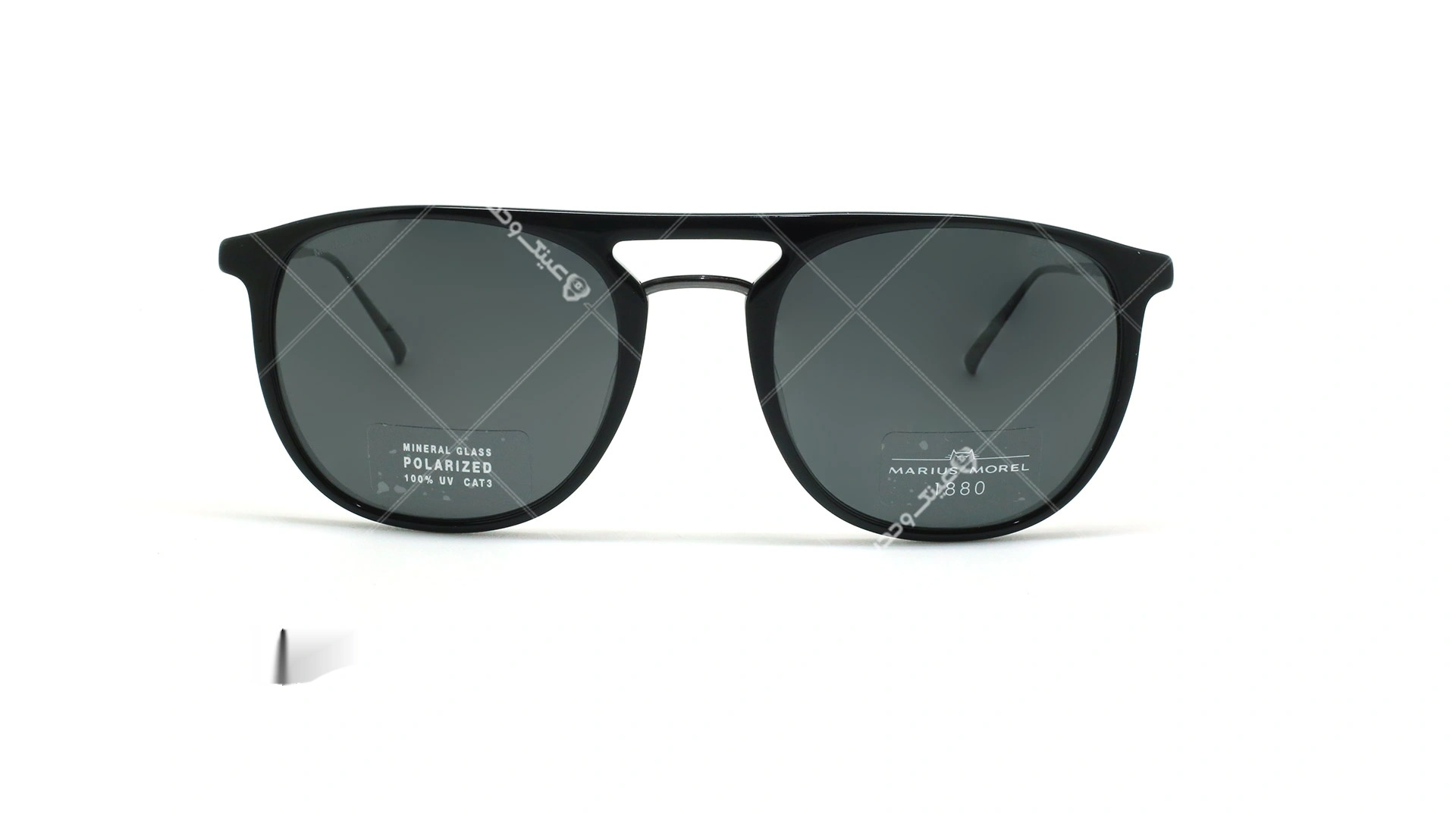 عینک آفتابی دوپل ماریوس مورل Marius Morel Polarized 60057M - مشکی - عکاسی وحدت - زاویه روبرو
