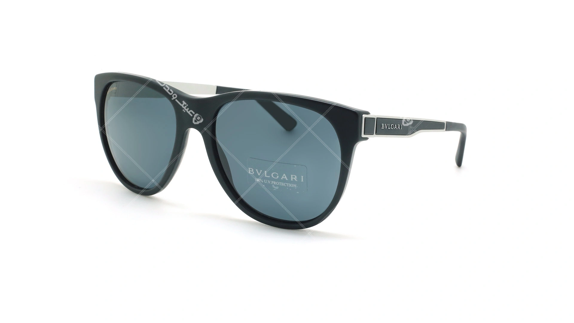عینک آفتابی کائوچویی بولگاری - Bvlgari BV7025 - مشکی - عکاسی وحدت - زاویه سه رخ