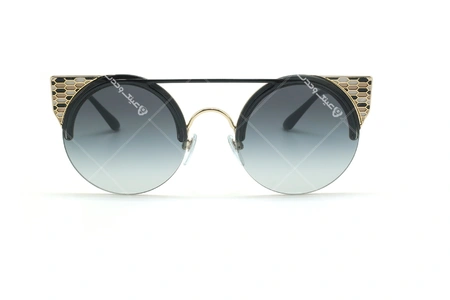 عینک آفتابی گربه ای بولگاری - Bvlgari BV6088 - مشکی طلایی - عکاسی وحدت - زاویه روبرو