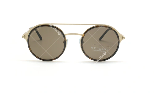 عینک آفتابی دوپل بولگاری - Bvlgari BV5042 - قهوه ای طلایی - عکاسی وحدت - زاویه روبرو