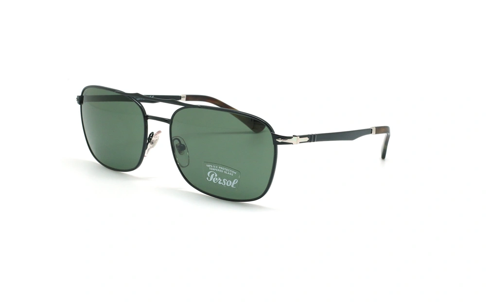 عینک آفتابی مستطیلی پرسول - Persol PO2454S - مشکی - عکاسی وحدت - زاویه سه رخ 