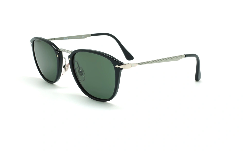 عینک آفتابی مربعی پرسول - Persol Calligrapher PO3165S - مشکی - عکاسی وحدت - زاویه سه رخ 