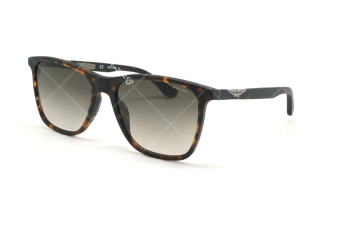 عینک آفتابی پلیس - POLICE SPL872 -فریم مشکی قهوه ای- عکاسی وحدت - زاویه سه رخ