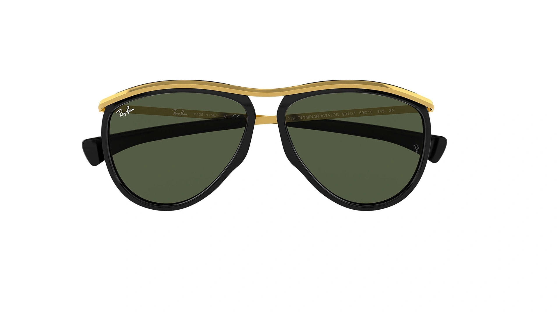 عینک آفتابی مدل خلبانی المپین ری بن - RAYBAN AVIATOR OLYMPIAN RB2219s - عکس زاویه روبرو
