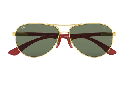 عینک خلبانی فراری ری بن - RB8313M SCUDERIA FERRARI COLLECTION - عینک وحدت - عکس زاویه روبرو