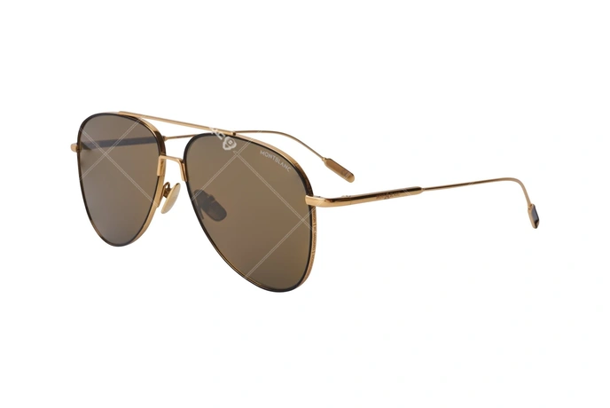 عینک آفتابی خلبانی مون بلان - MONTBLANC MB0078 - عکاسی وحدت - عکس زاویه سه رخ