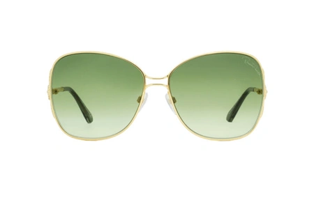 عینک آفتابی پروانه ای زنانه روبرتو کاوالی -  ROBERTO CAVALLI RC1060- رنگ طلایی و عدسی سبز -اپتیک وحدت - عکس زاویه روبرو