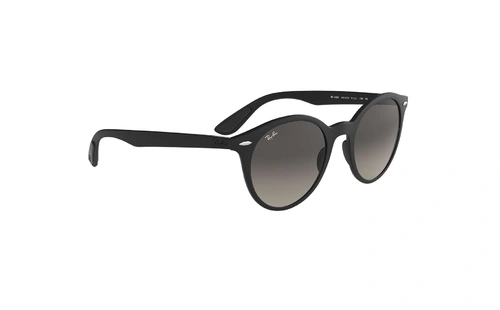 عینک آفتابی گرد Ray ban - بدنه liteforce - رنگ مشکی - عدسی خاکستری طیف دار - عکاسی وحدت - زاویه سه رخ