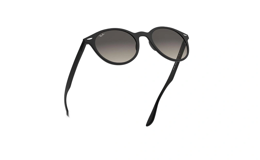 عینک آفتابی گرد Ray ban - بدنه liteforce - رنگ مشکی - عدسی خاکستری طیف دار - عکاسی وحدت