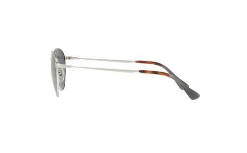 عینک آفتابی فلزی نقره ای با عدسی های آبی رنگ Persol - زاویه کنار