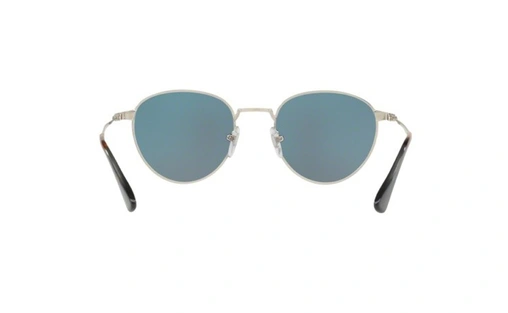 عینک آفتابی فلزی نقره ای با عدسی های آبی رنگ Persol - زاویه داخل